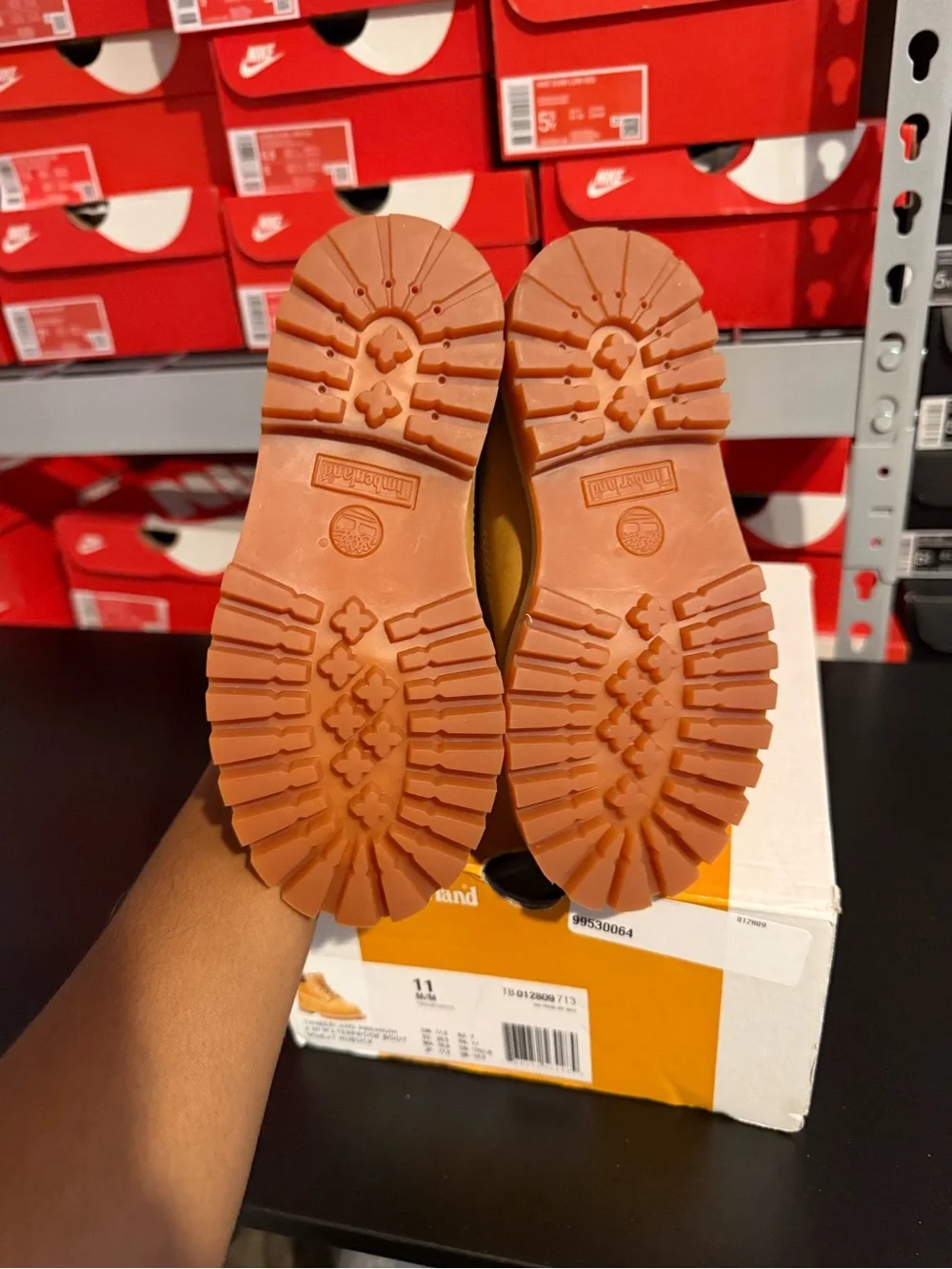 Timberland WheatPremium Nubuck Boots PreSchool Kids size 11